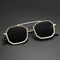 Mens Attire Men's Vintage Double Beam Fashion Glasses - Mens Attire