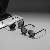 Retro Steampunk Dimmable Decorative Glasses ND Polarized Filter - Mens Attire