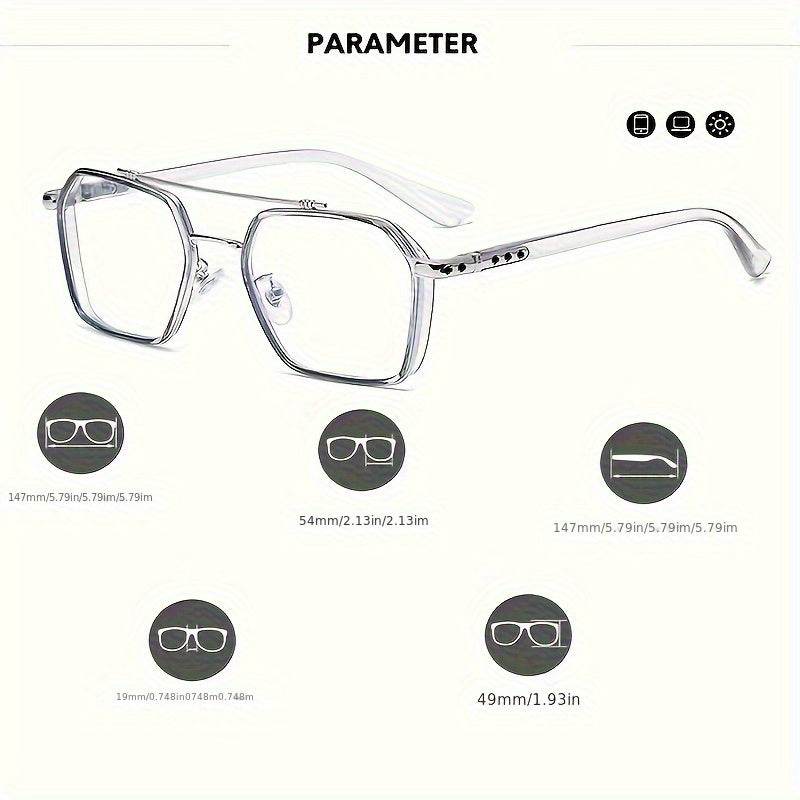 Retro Cool Hollow Mirror Frame Flat Glasses – Unisex Vintage Style - Mens Attire