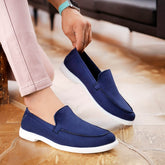 Comfortable old money style shoes for men Loafers - Navy - Mens Attire