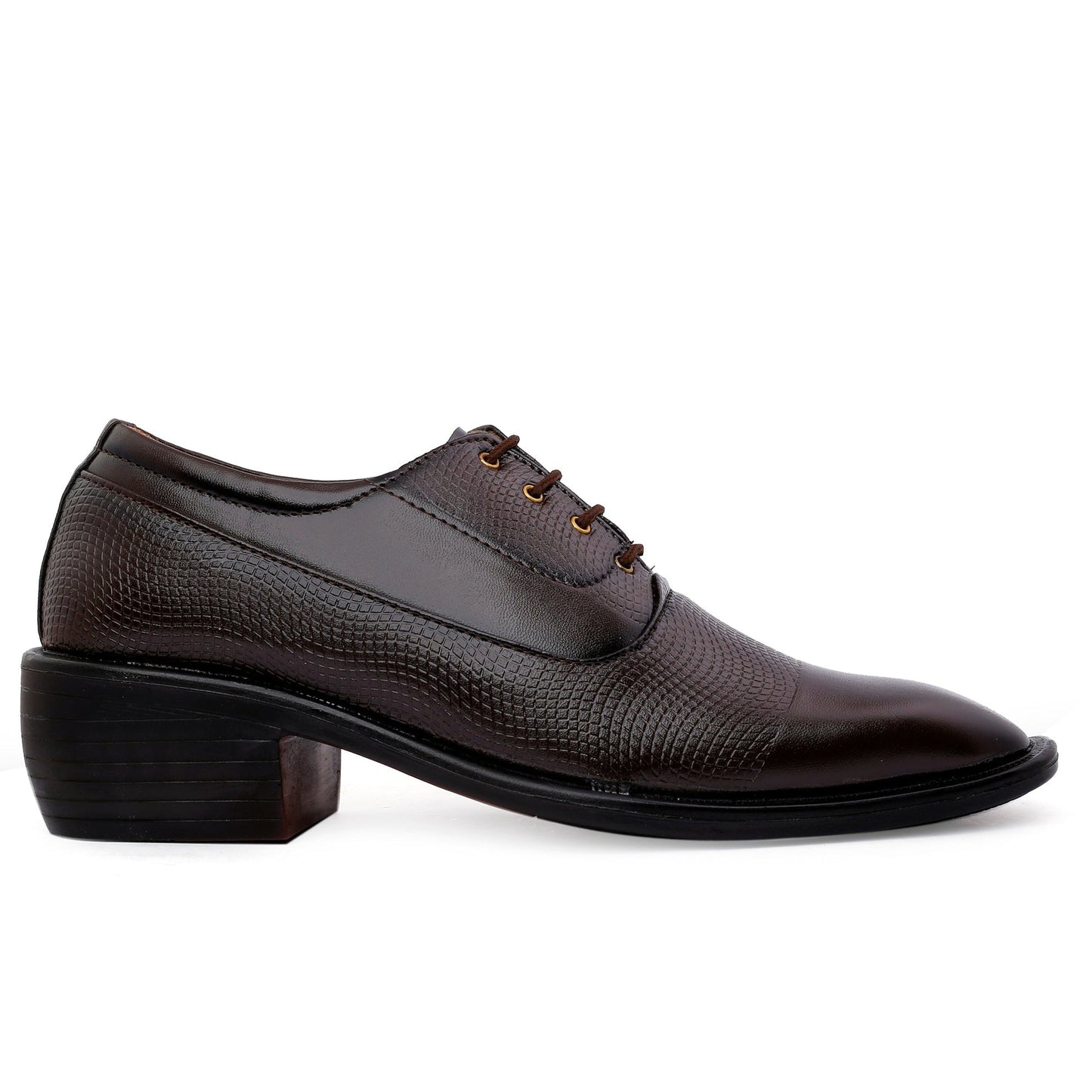 Height Boosting Men's Formal Lace-Up Shoes - Elevate Your Style