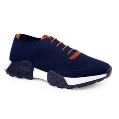 Men’s Knitted Upper Lace-Up Casual| Lightweight Running Shoes – Men’s Attire