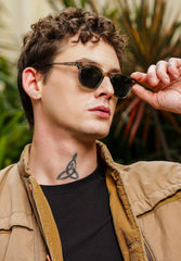 UV Protected Brown & Green Wayfarer Sunglasses