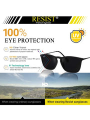 Mens Attire Black UV Protected Wayfarer Sunglasses
