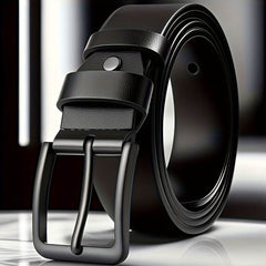 Men's Fashion Genuine Leather Alloy Buckle Belt - Mens Attire
