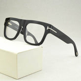 Sleek black square frame eyeglasses online with stylish design and clear lenses from Sunglass Lover.COM