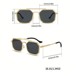 Mens Attire Men's Vintage Double Beam Fashion Glasses - Mens Attire