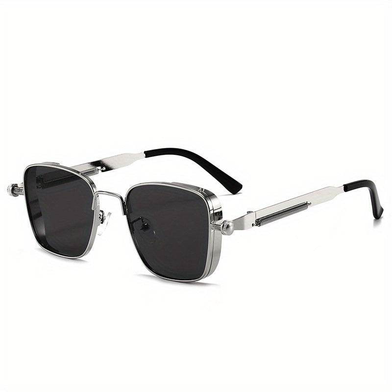 Retro Punk Square Metal Sunglasses - Mens Attire