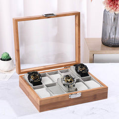 Premium Organizer Wooden Watch Storage Box - Mens Attire