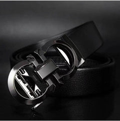 Mens Attire Luxury Mens Belt with Automatic Buckle - Mens Attire