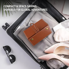 Travel 5 Compartment Eyewear Sunglasses Organizer | Foldable