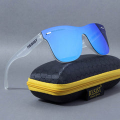 Classic Wayfarer Blue Ice Polarized Sunglasses - Mens Attire
