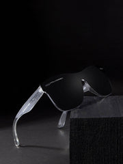 Classic Wayfarer Black Ice Polarized Sunglasses - Mens Attire