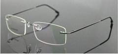 Mens Attire Rimless Titanium Eyeglasses for Men - Mens Attire