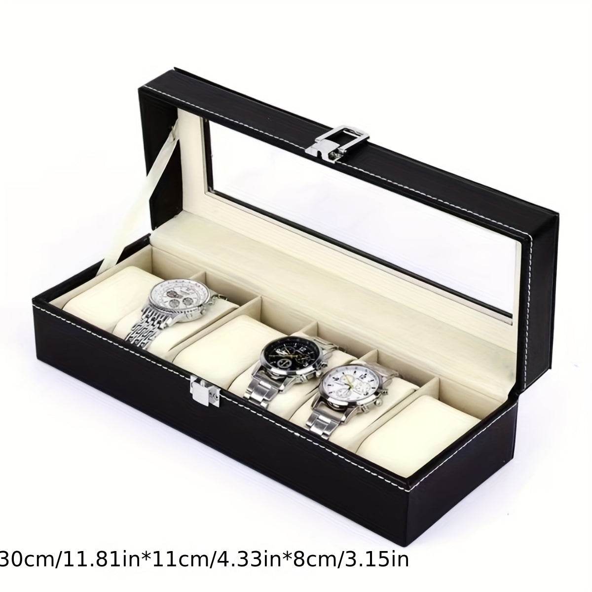 Elegant Watch Storage Box Organizer - Mens Attire