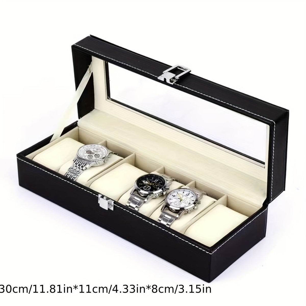 Elegant Watch Storage Box Organizer - Mens Attire