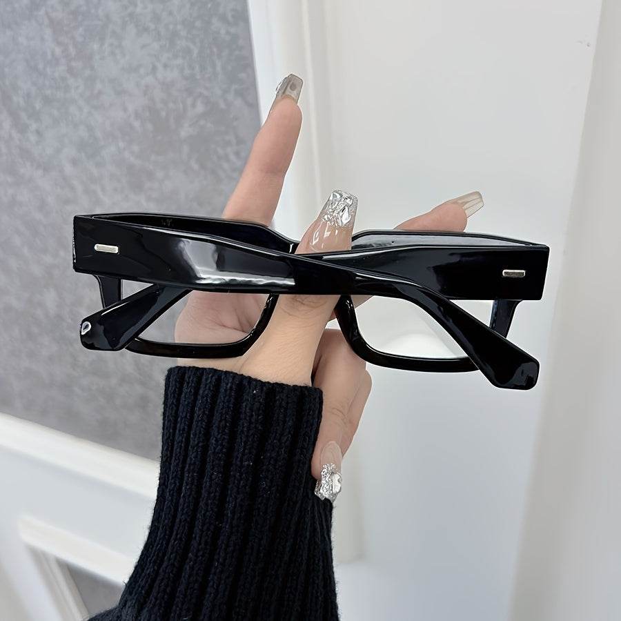 Fashion Square Clear Glasses – Unisex Full Rim Decorative Eyewear - Mens Attire