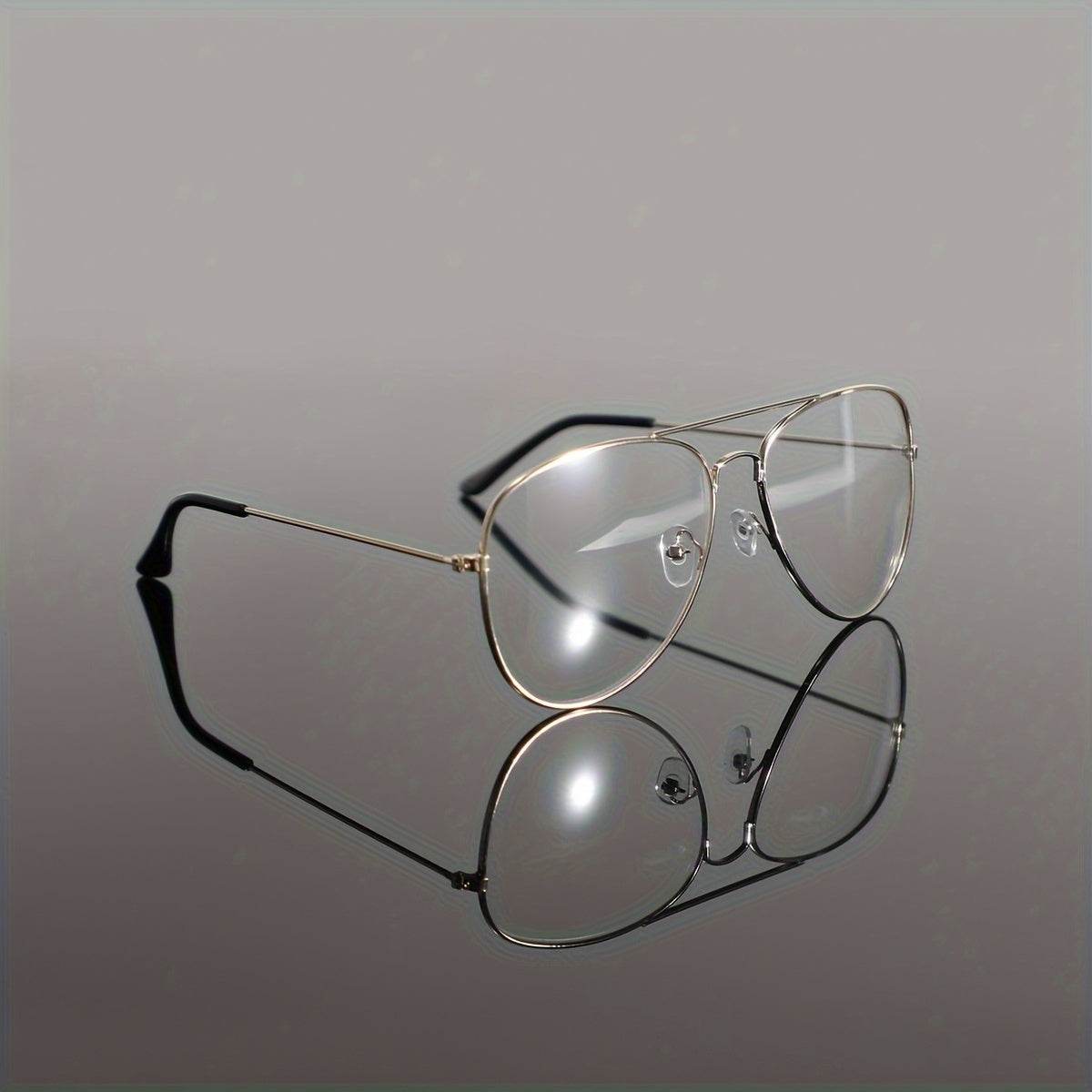 Preppy Style Oval Full Rim Glasses for Men - Mens Attire