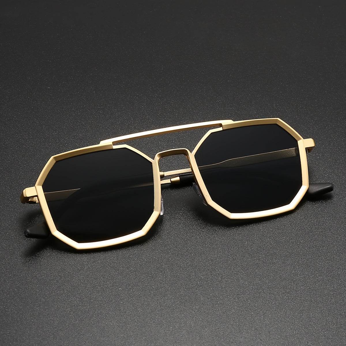 Mens Attire Men's Vintage Double Beam Fashion Glasses - Mens Attire