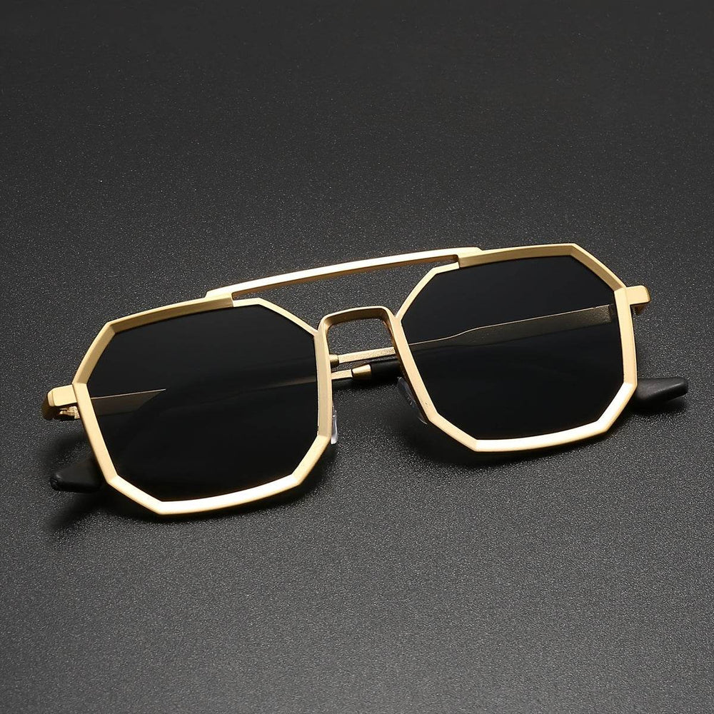 Mens Attire Men's Vintage Double Beam Fashion Glasses - Mens Attire