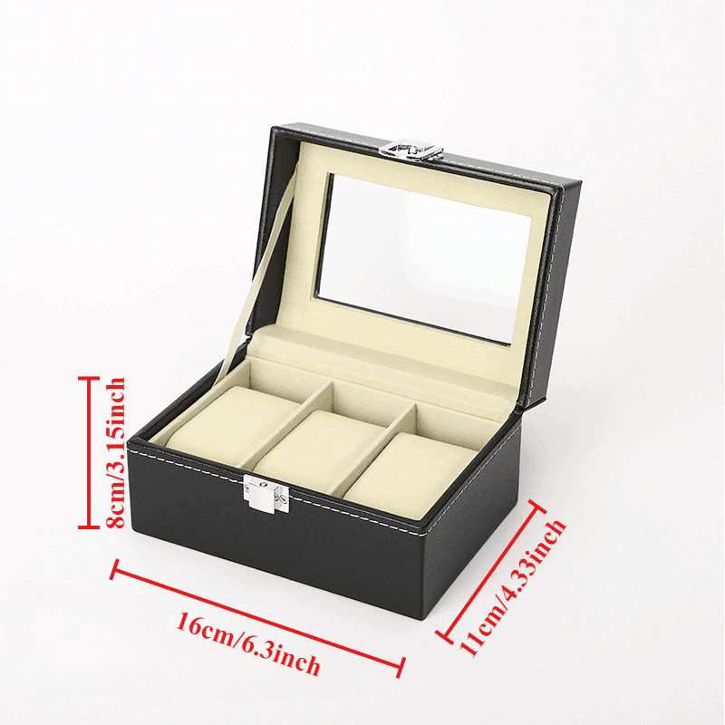 Elegant Watch Storage Box Organizer - Mens Attire