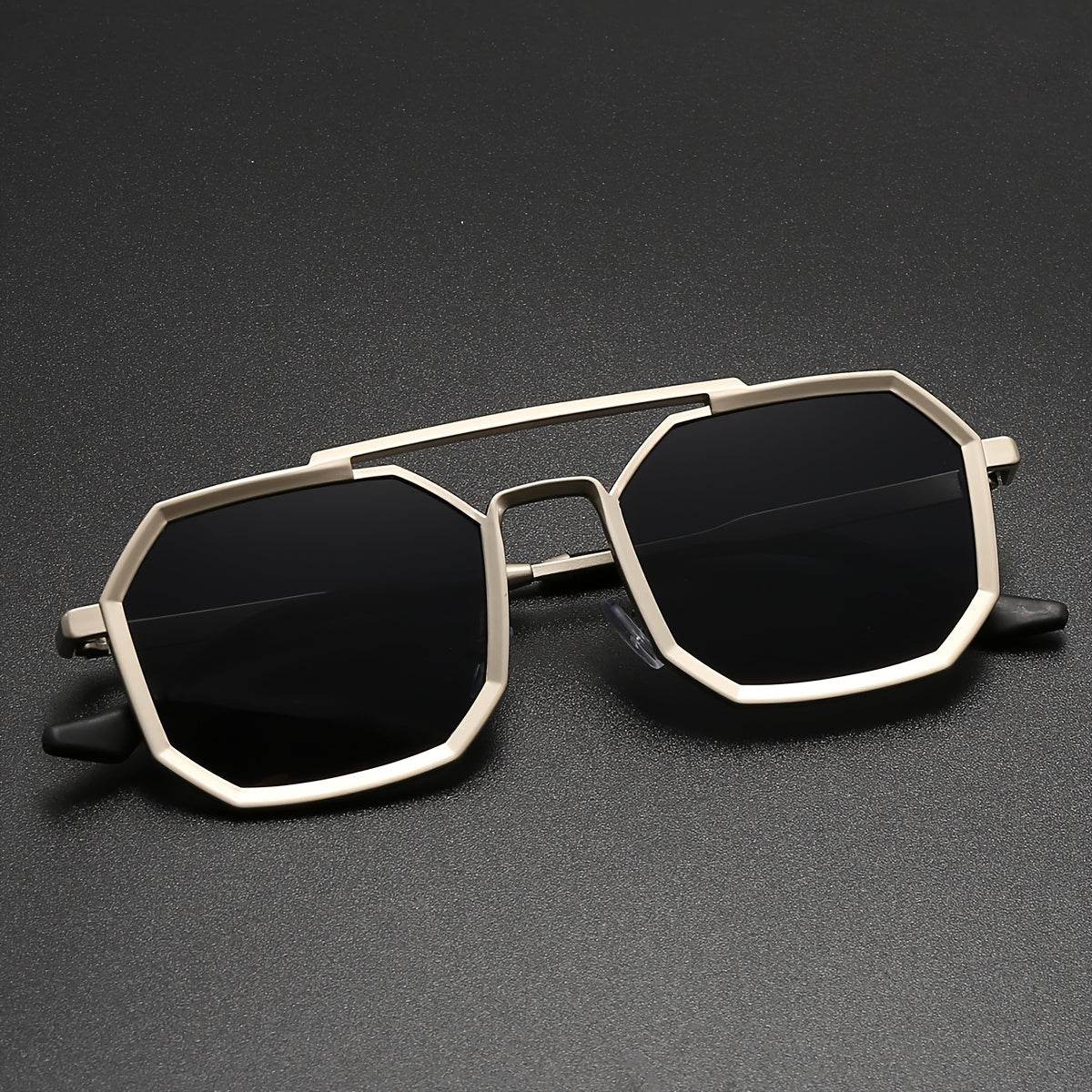 Mens Attire Men's Vintage Double Beam Fashion Glasses - Mens Attire