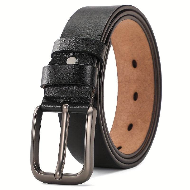 Stylish Casual Retro Buckle Genuine Leather Belt - Mens Attire