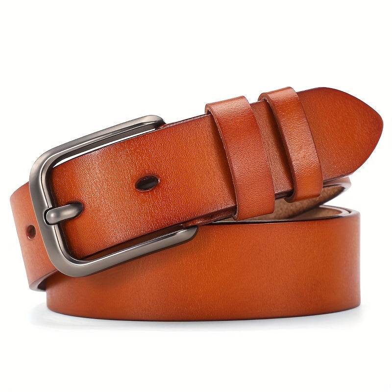 Stylish Casual Retro Buckle Genuine Leather Belt - Mens Attire