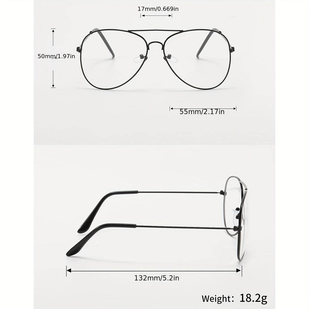 Preppy Style Oval Full Rim Glasses for Men - Mens Attire