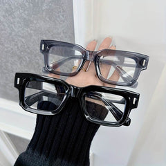 Fashion Square Clear Glasses – Unisex Full Rim Decorative Eyewear - Mens Attire