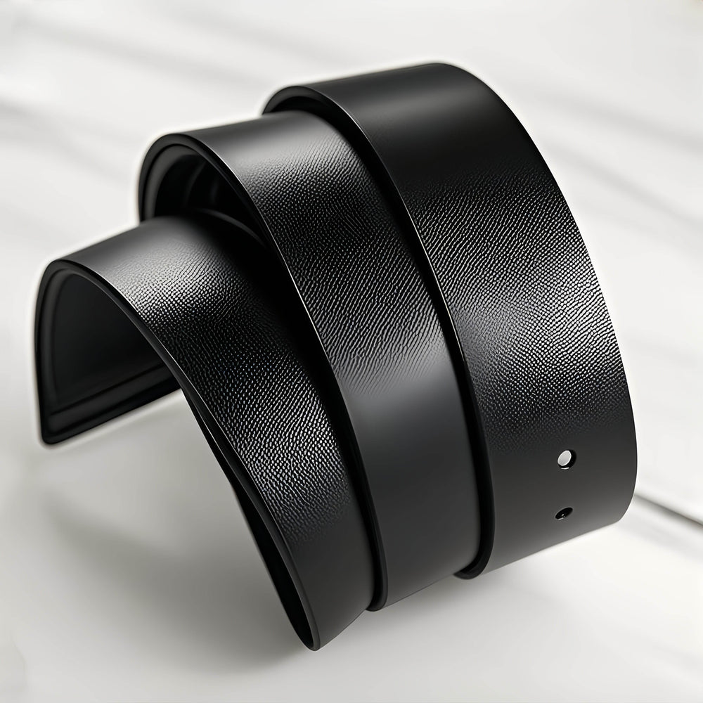 Men's Fashion Genuine Leather Alloy Buckle Belt - Mens Attire