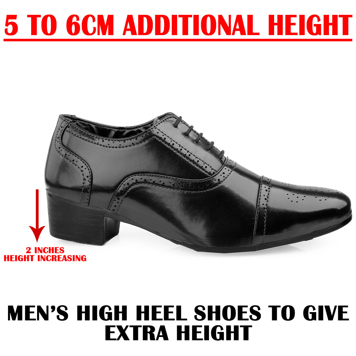 Mens Attire Men’s Oxford Semi Brogue Formal Lace-Up Shoes