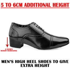 Mens Attire Men’s Oxford Semi Brogue Formal Lace-Up Shoes
