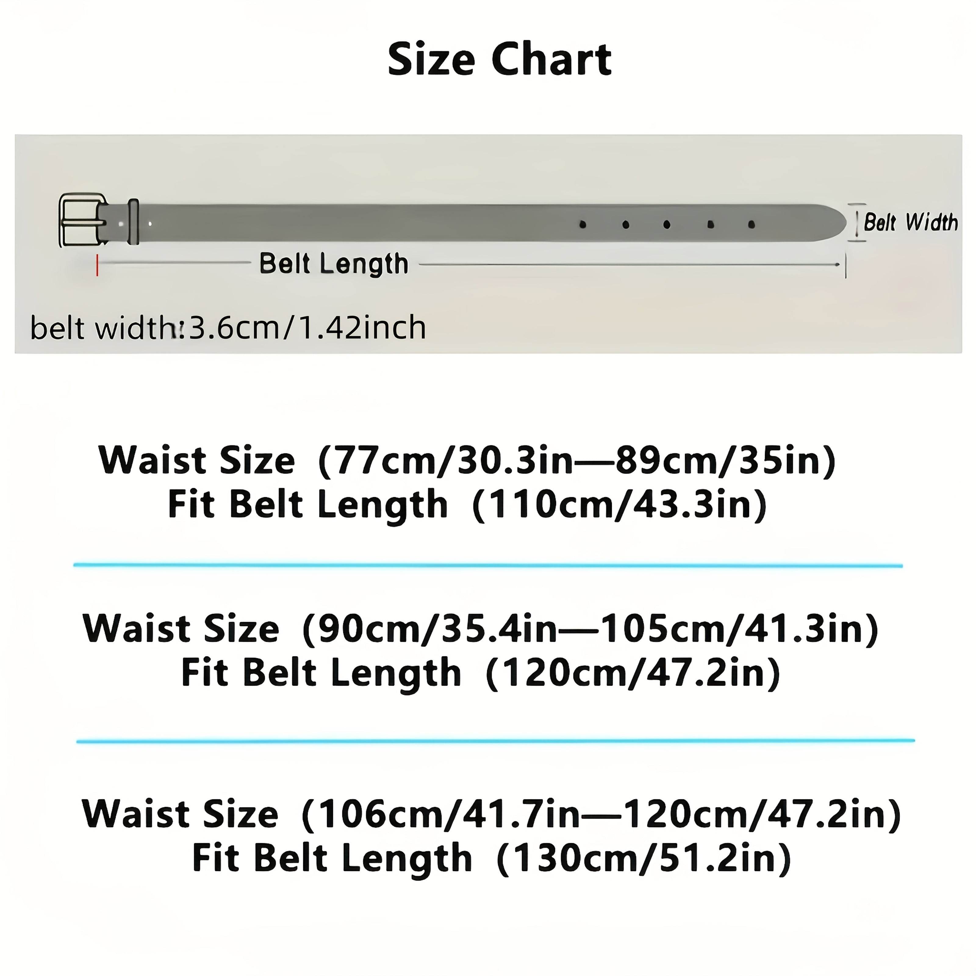 Men's Fashion Genuine Leather Alloy Buckle Belt - Mens Attire