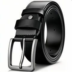 Men's Fashion Genuine Leather Alloy Buckle Belt - Mens Attire