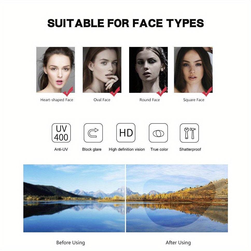 Retro Street Men’s Dual-Beam Fashion Glasses - Mens Attire