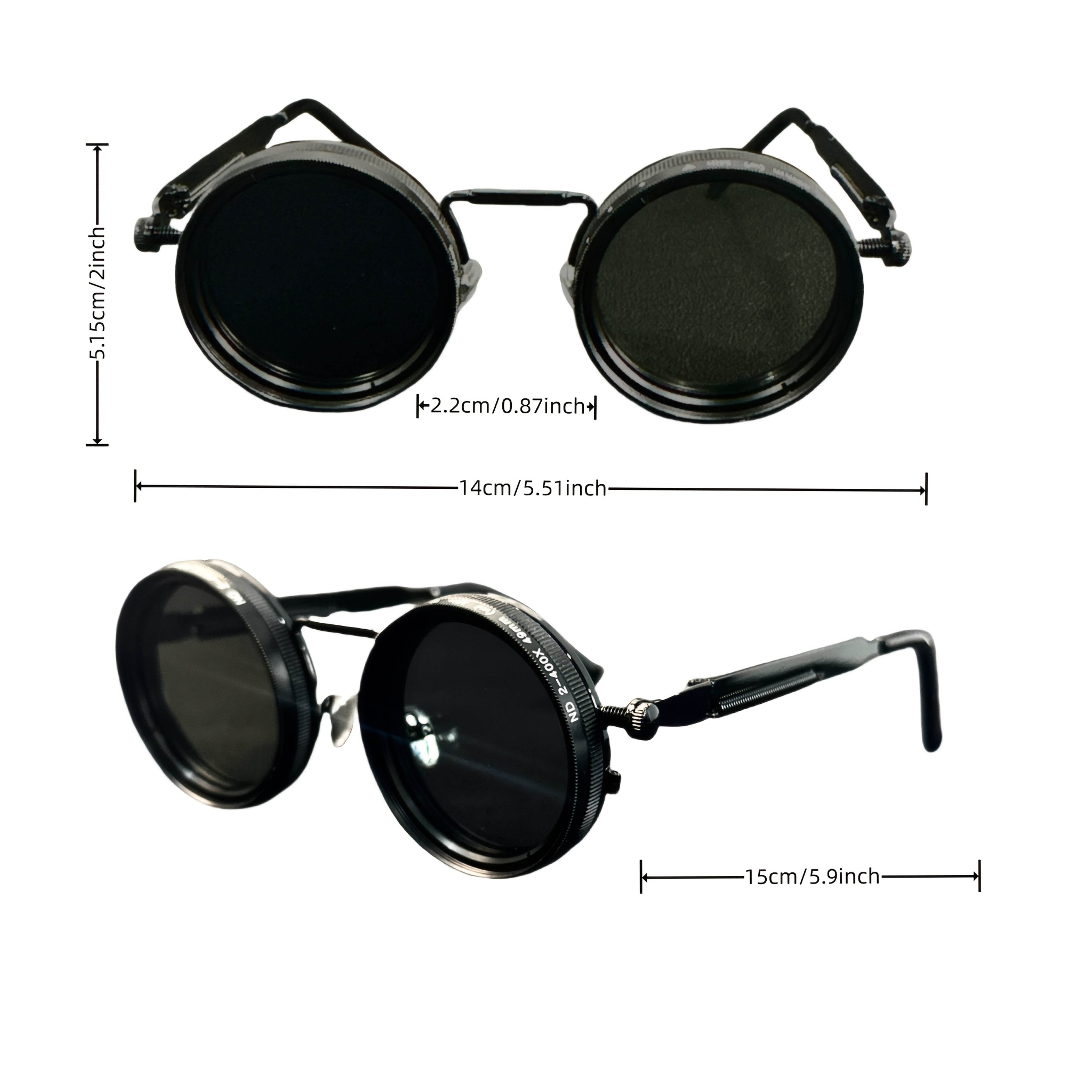 Men's Vintage Leica-Style Rotating Fashion Glasses - Mens Attire