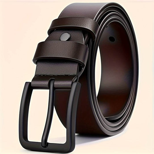 Men's Fashion Genuine Leather Alloy Buckle Belt - Mens Attire