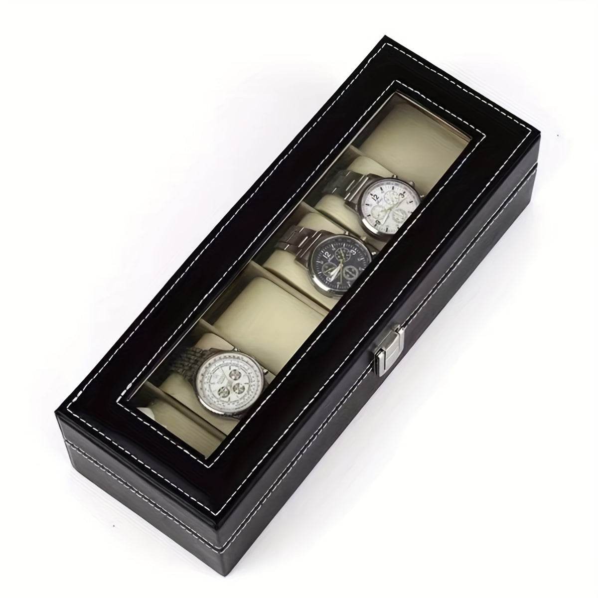Elegant Watch Storage Box Organizer - Mens Attire