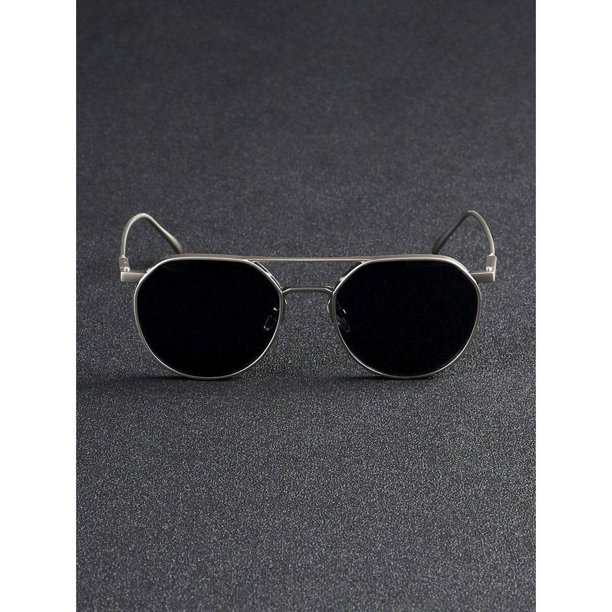 Retro Street Men’s Dual-Beam Fashion Glasses - Mens Attire