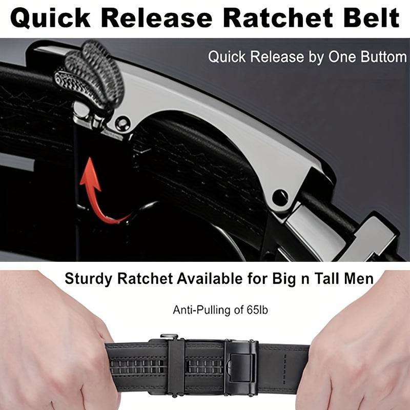 Mens Attire Men's Quick Release Ratchet Belt - Mens Attire