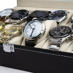 Elegant Watch Storage Box Organizer - Mens Attire