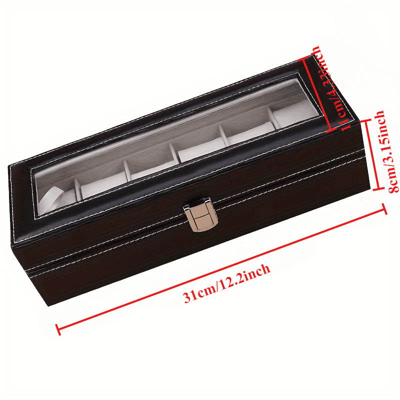 Elegant Watch Storage Box Organizer - Mens Attire