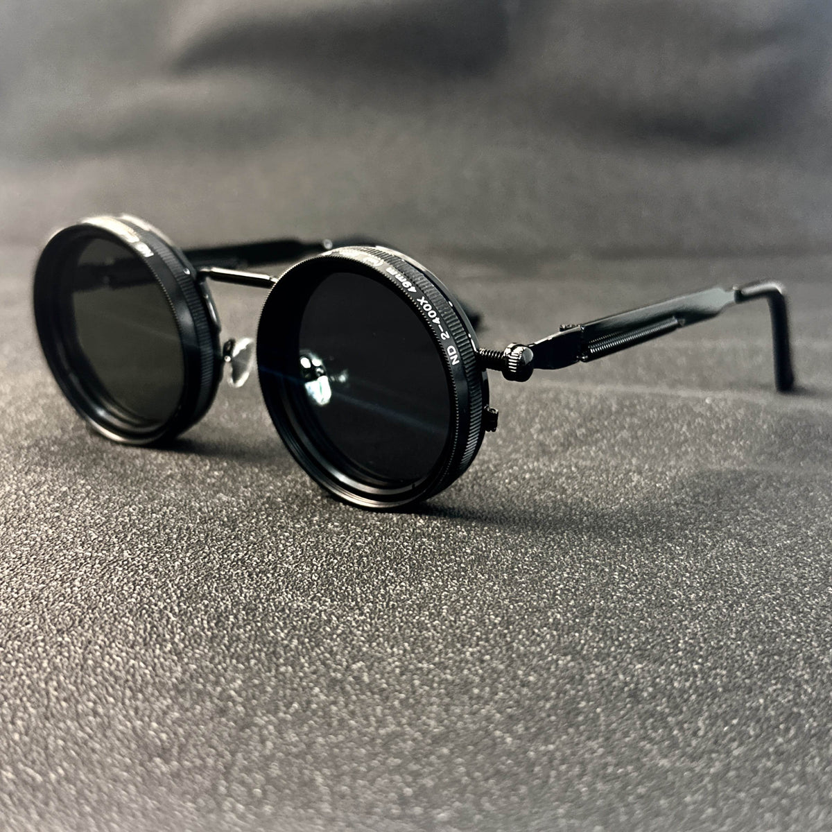 Men's Vintage Leica-Style Rotating Fashion Glasses - Mens Attire