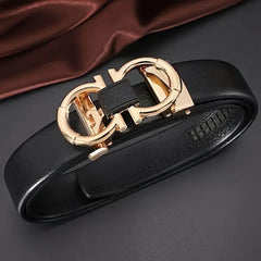 Men's Fashion Casual Belt with Automatic Buckle - Mens Attire