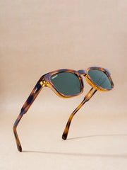 Brown & Green UV Protected Round Wayfarer Sunglasses