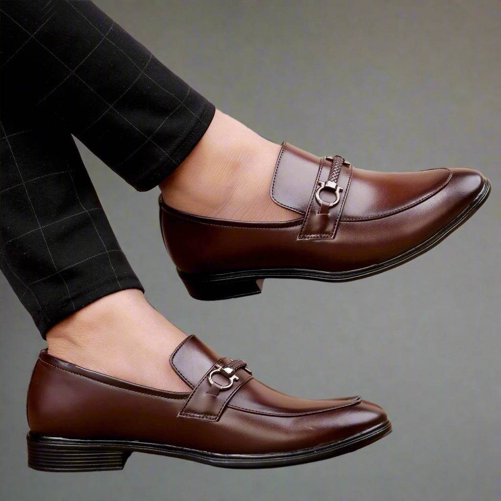 Mens Attires Premium Party Wear Moccasins – Formal Slip-On - Mens Attire