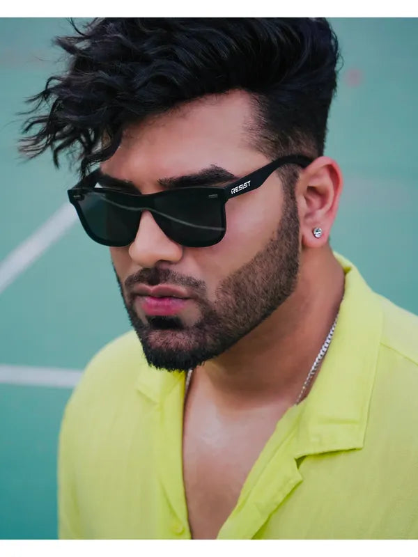 Black Polarized UV Protected Wayfarer Sunglasses