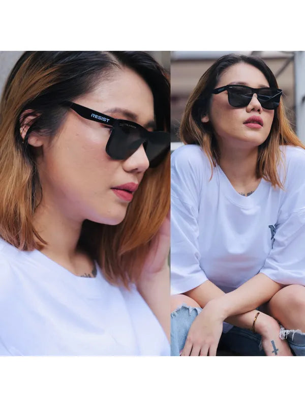 Black Polarized UV Protected Wayfarer Sunglasses