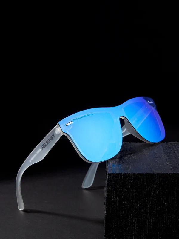 Polarized Aqua Oceanic Blue Wayfarer Sunglasses